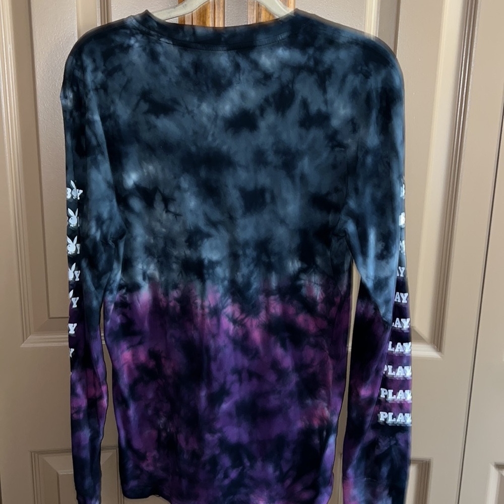 Pac Sun Playboy long sleeve tie-dye shirt. - Picture 5 of 5